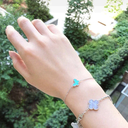 [Auream]BUTTERFLY TURQUOISE BUTTERFLY BRACELET SILVER