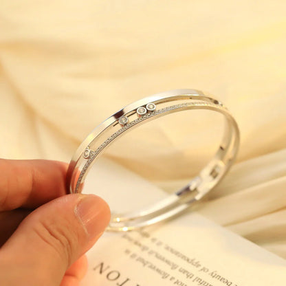 [Auream]Move Romane Diamond Bangle Bracelet