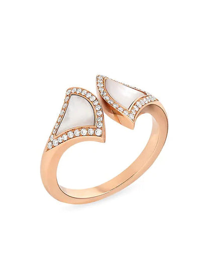 [Auream]DREAM MOP DIAMOND OPEN RING
