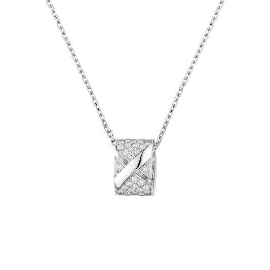 [Auream]LIENS EVIDENCE DIAMOND PAVED NECKLACE