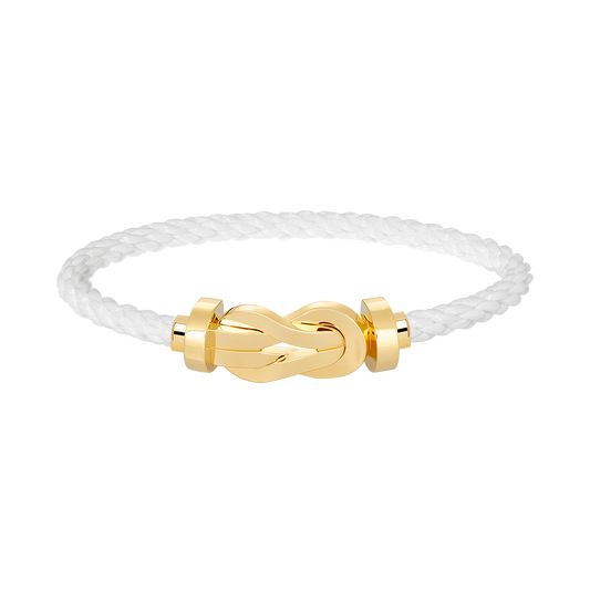 [Auream]CHANCE LARGE 8 FIGURE BUCKLE NO DIAMOND BRACELET GOLD