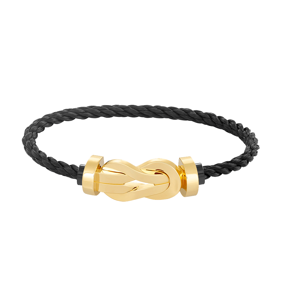 [Auream]CHANCE LARGE 8 FIGURE BUCKLE NO DIAMOND BRACELET GOLD