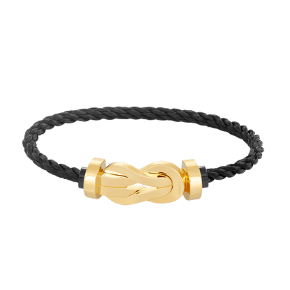 [Auream]CHANCE LARGE 8 FIGURE BUCKLE NO DIAMOND BRACELET GOLD