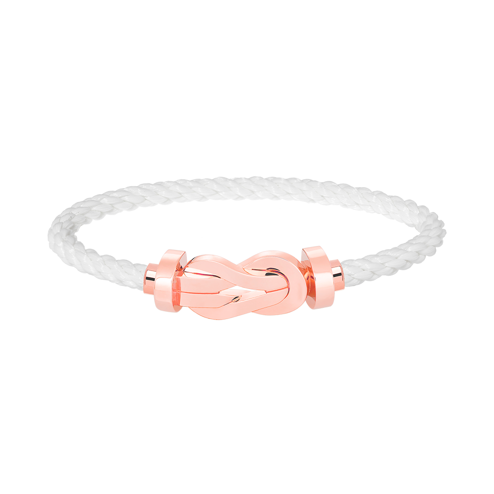 [Auream]CHANCE LARGE 8 FIGURE BUCKLE NO DIAMOND BRACELET ROSE GOLD