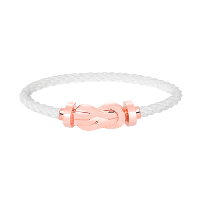 [Auream]CHANCE LARGE 8 FIGURE BUCKLE NO DIAMOND BRACELET ROSE GOLD