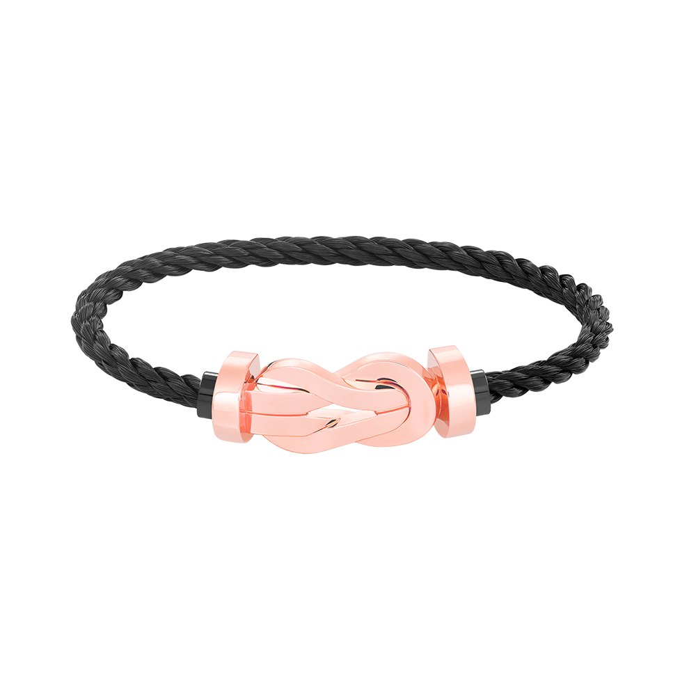 [Auream]CHANCE LARGE 8 FIGURE BUCKLE NO DIAMOND BRACELET ROSE GOLD