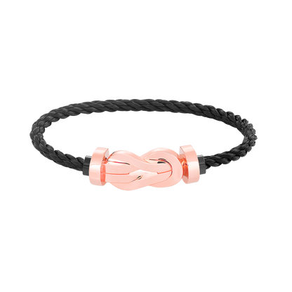 [Auream]CHANCE LARGE 8 FIGURE BUCKLE NO DIAMOND BRACELET ROSE GOLD