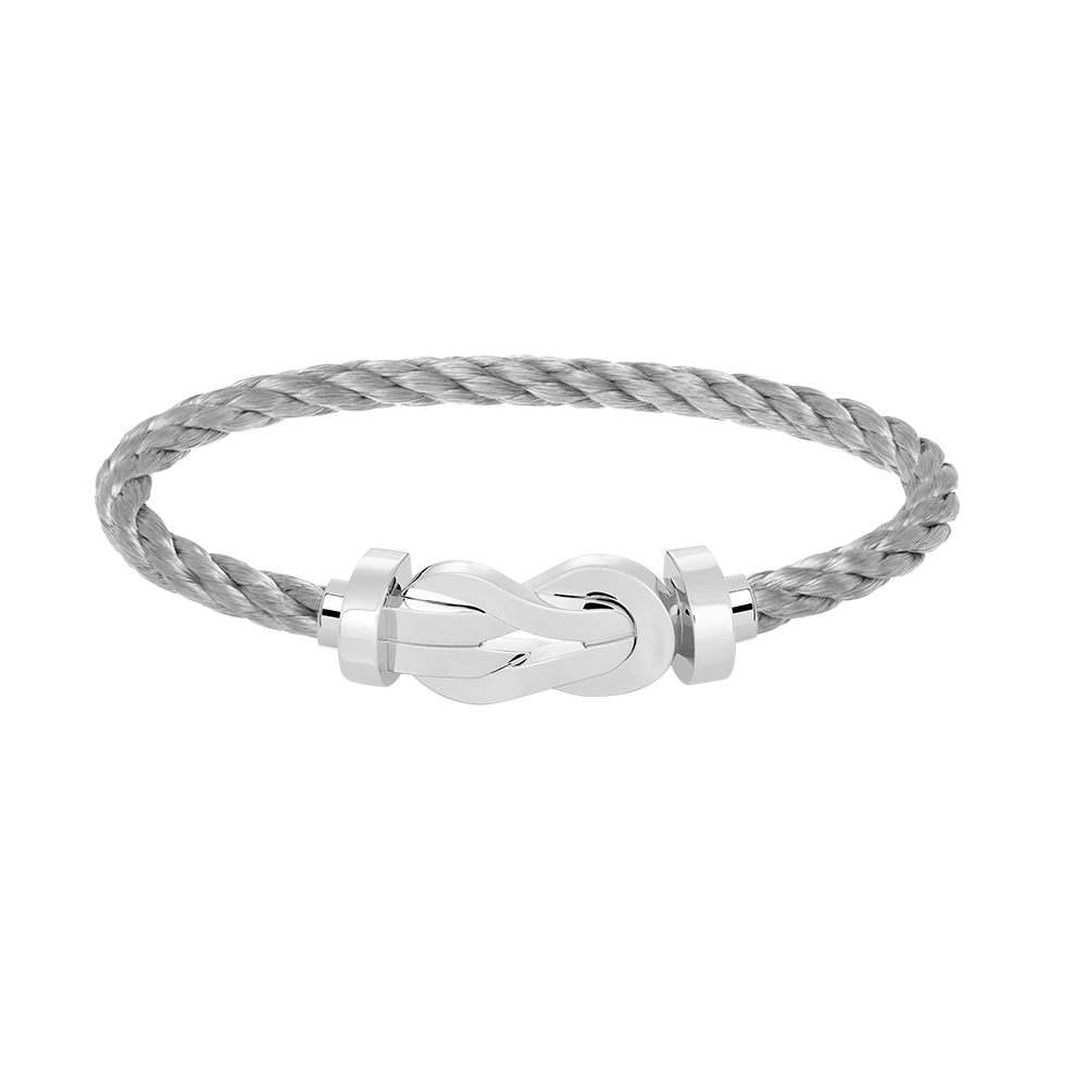 [Auream]CHANCE LARGE 8 FIGURE BUCKLE NO DIAMOND BRACELET SILVER