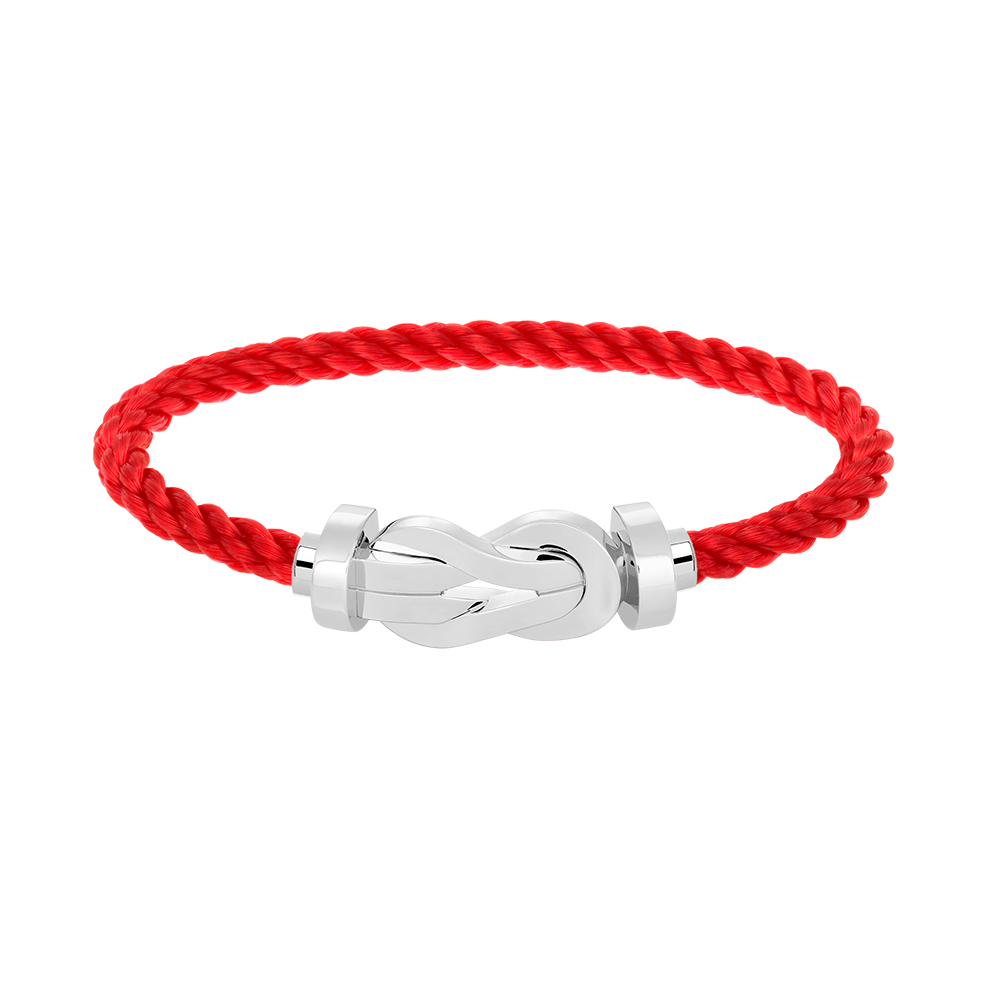 [Auream]CHANCE LARGE 8 FIGURE BUCKLE NO DIAMOND BRACELET SILVER