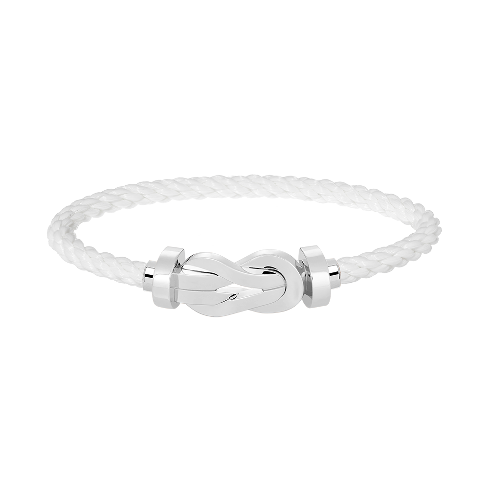 [Auream]CHANCE LARGE 8 FIGURE BUCKLE NO DIAMOND BRACELET SILVER