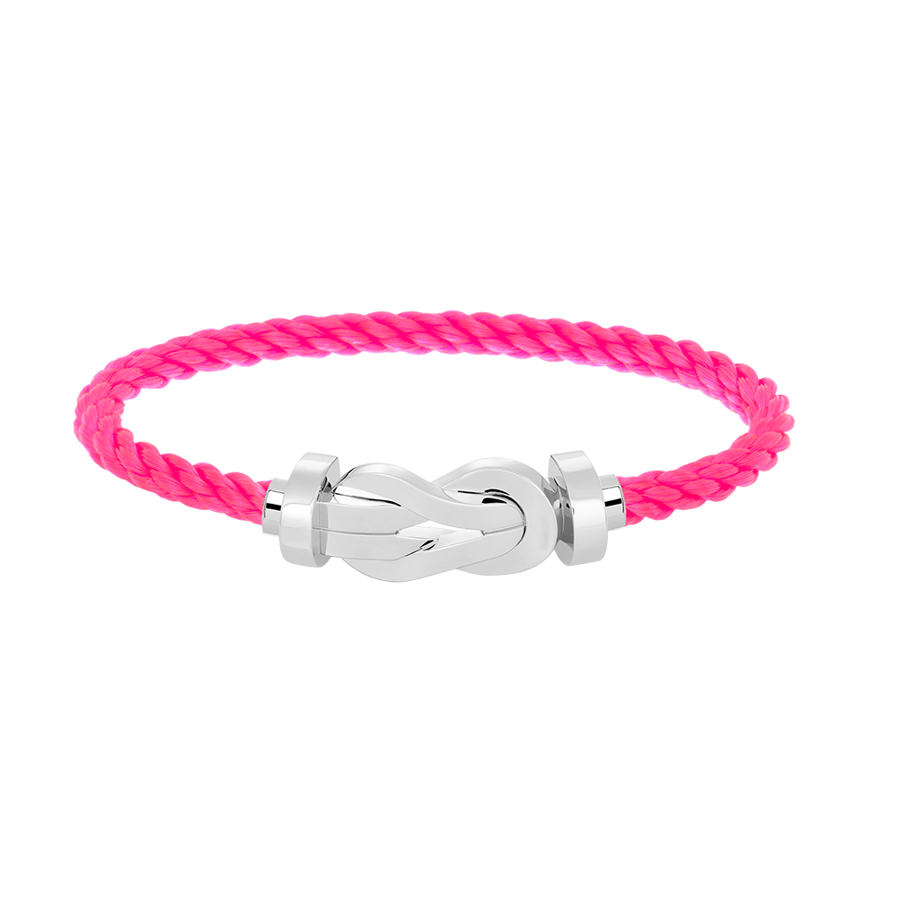 [Auream]CHANCE LARGE 8 FIGURE BUCKLE NO DIAMOND BRACELET SILVER