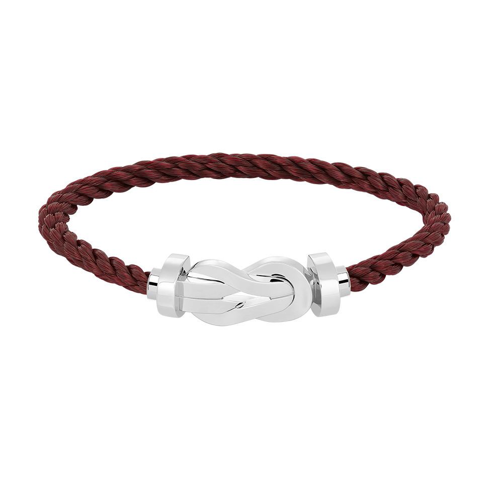 [Auream]CHANCE LARGE 8 FIGURE BUCKLE NO DIAMOND BRACELET SILVER