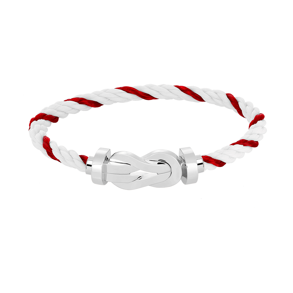 [Auream]CHANCE LARGE 8 FIGURE BUCKLE NO DIAMOND BRACELET SILVER