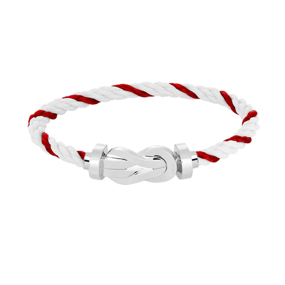 [Auream]CHANCE LARGE 8 FIGURE BUCKLE NO DIAMOND BRACELET SILVER
