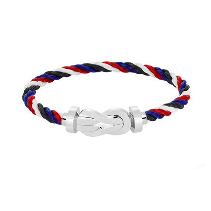 [Auream]CHANCE LARGE 8 FIGURE BUCKLE NO DIAMOND BRACELET SILVER