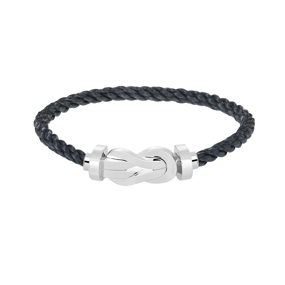 [Auream]CHANCE LARGE 8 FIGURE BUCKLE NO DIAMOND BRACELET SILVER