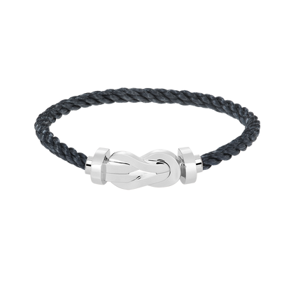 [Auream]CHANCE LARGE 8 FIGURE BUCKLE NO DIAMOND BRACELET SILVER