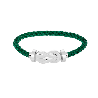 [Auream]CHANCE LARGE 8 FIGURE BUCKLE NO DIAMOND BRACELET SILVER