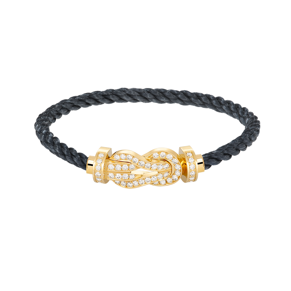 [Auream]CHANCE LARGE 8 FIGURE BUCKLE FULLDIAMOND BRACELET GOLD