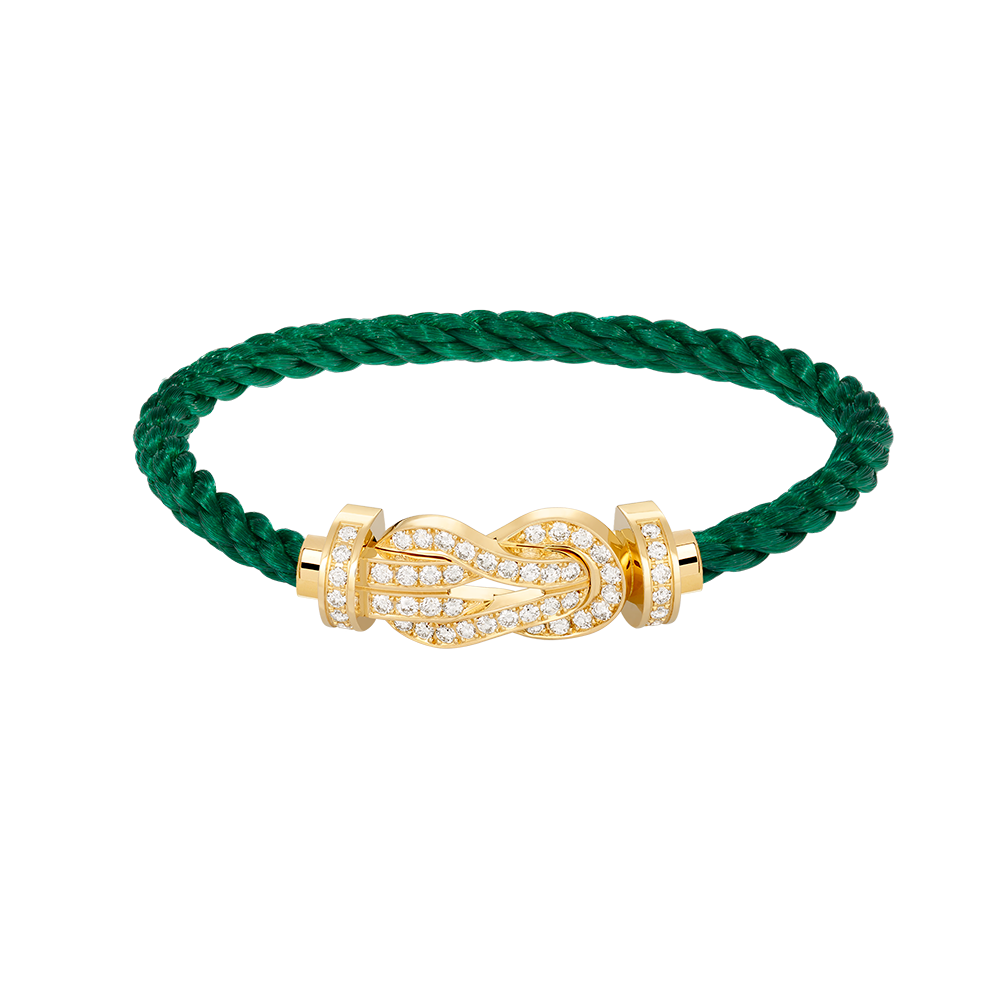 [Auream]CHANCE LARGE 8 FIGURE BUCKLE FULLDIAMOND BRACELET GOLD