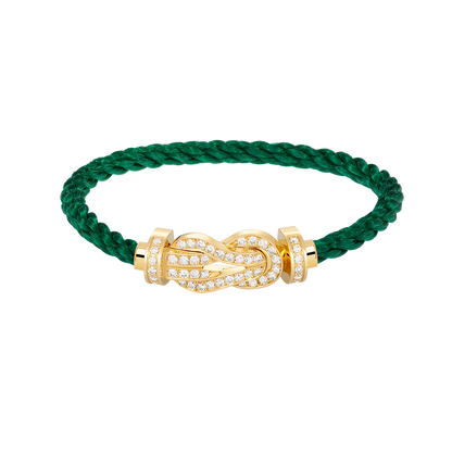 [Auream]CHANCE LARGE 8 FIGURE BUCKLE FULLDIAMOND BRACELET GOLD