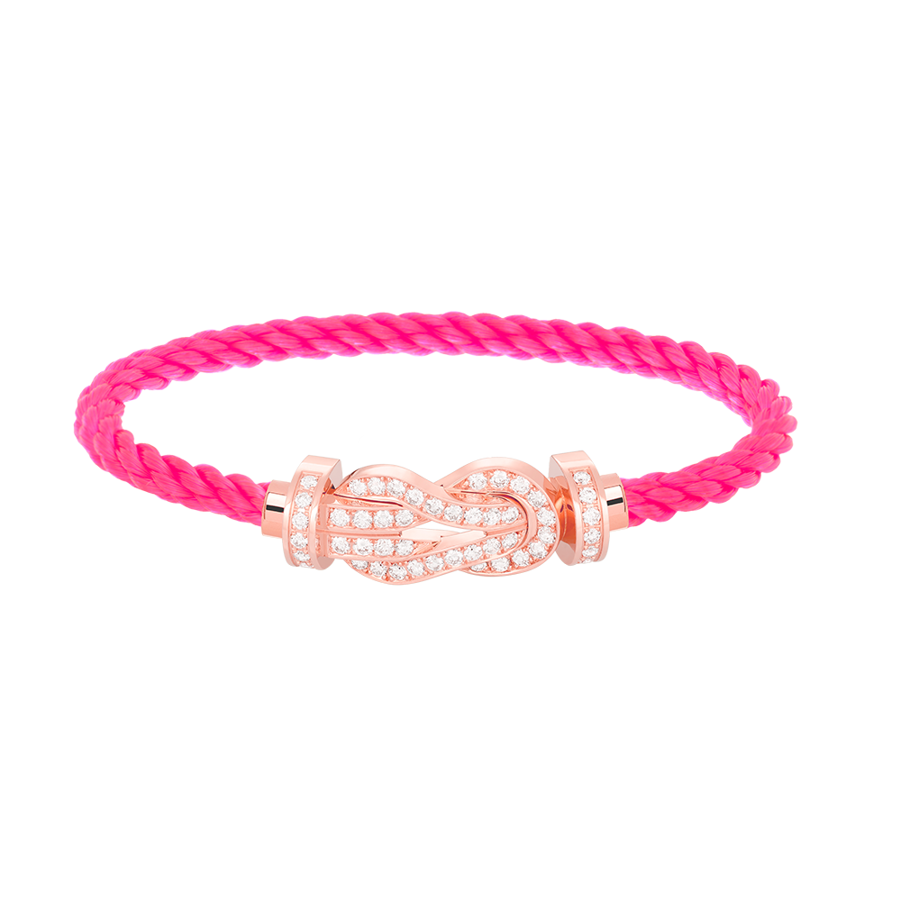 [Auream]CHANCE LARGE 8 FIGURE BUCKLE FULL DIAMOND BRACELET ROSE GOLD