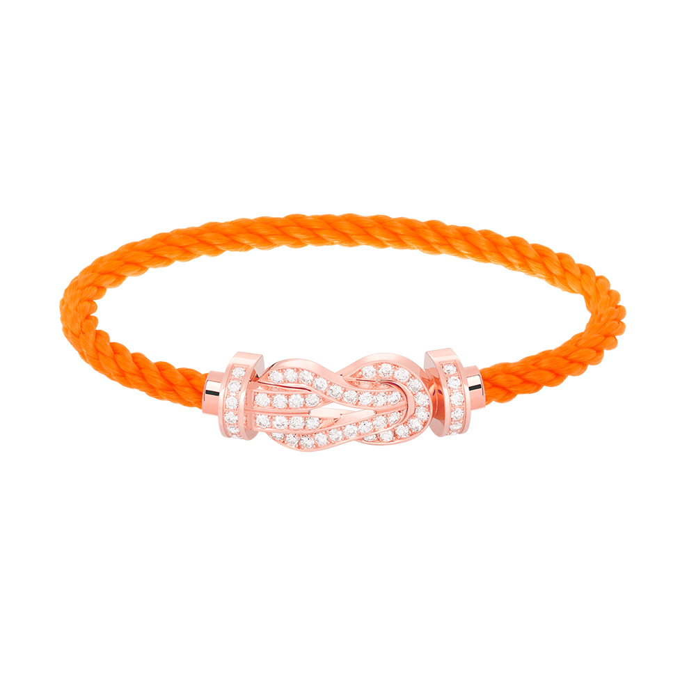 [Auream]CHANCE LARGE 8 FIGURE BUCKLE FULL DIAMOND BRACELET ROSE GOLD