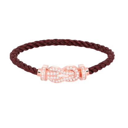 [Auream]CHANCE LARGE 8 FIGURE BUCKLE FULL DIAMOND BRACELET ROSE GOLD