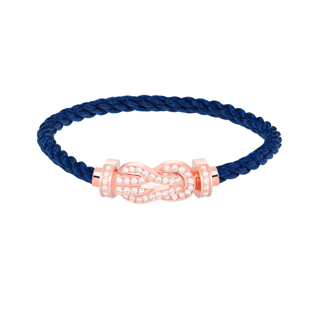 [Auream]CHANCE LARGE 8 FIGURE BUCKLE FULL DIAMOND BRACELET ROSE GOLD