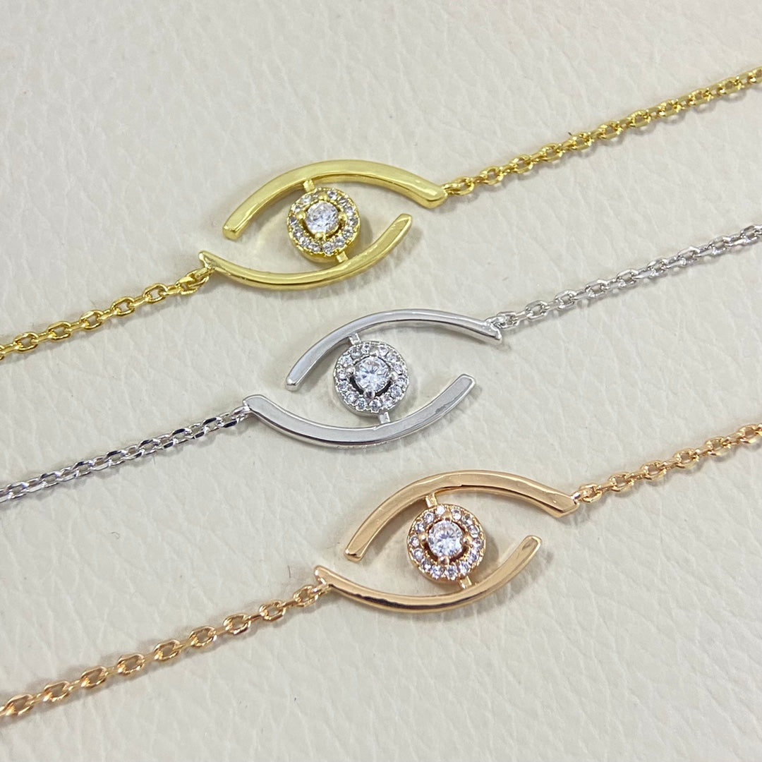 [Auream]Demo Eye Pave-Set Diamond Bracelet