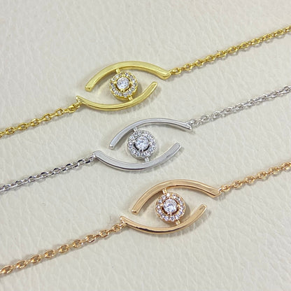 [Auream]Demo Eye Pave-Set Diamond Bracelet