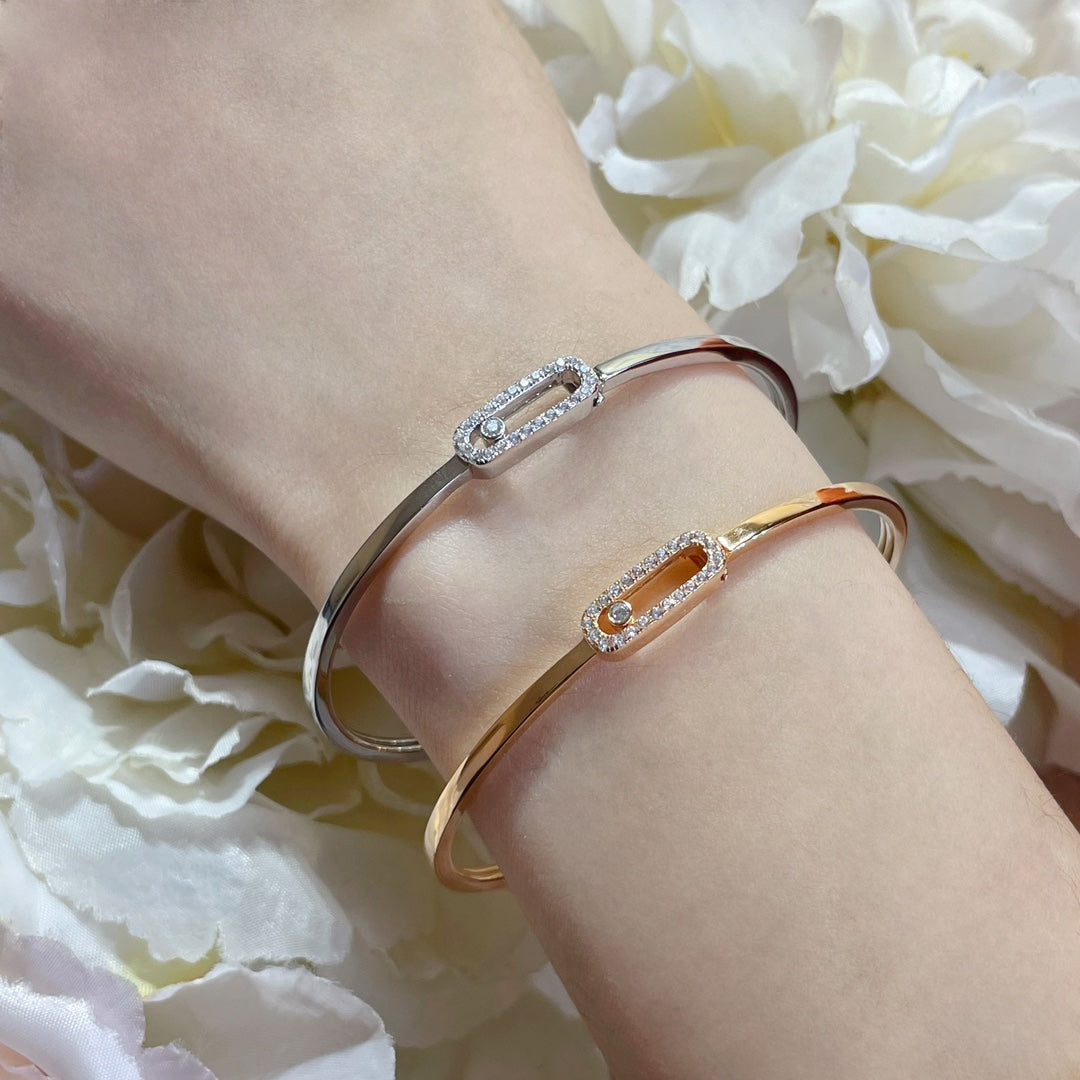 [Auream]Move Uno pavé flex bangle medium