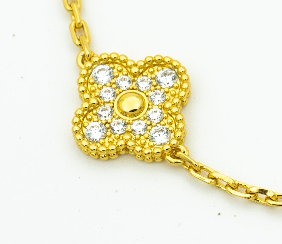 [Auream] CLOVER 5 MOTIF LASER BRACELET COLLECTION