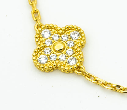[Auream] CLOVER 5 MOTIF LASER BRACELET COLLECTION