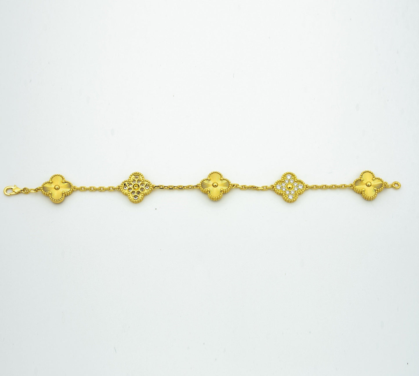 [Auream] CLOVER 5 MOTIF LASER BRACELET COLLECTION