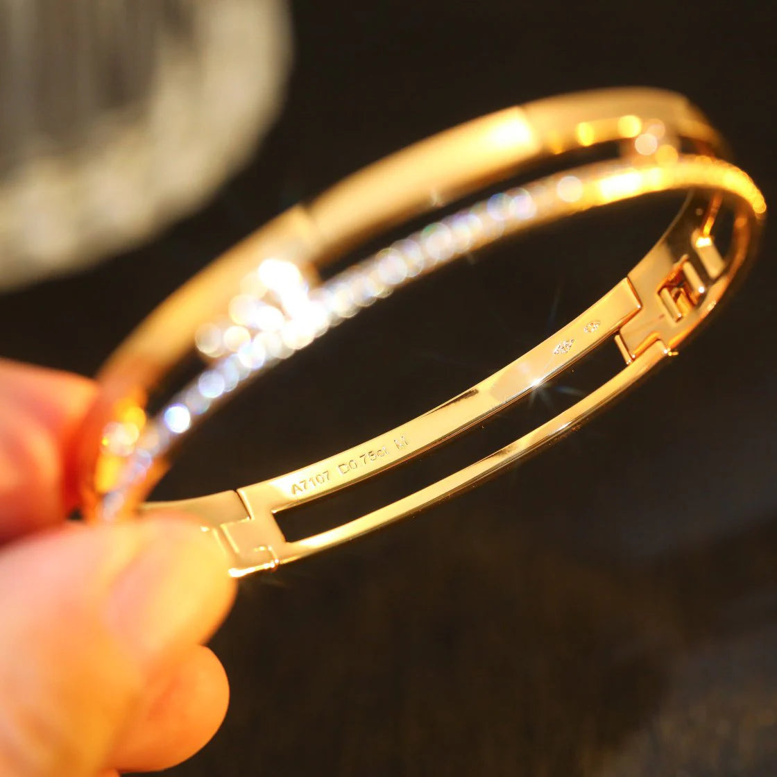 [Auream]Move Romane Diamond Bangle Bracelet