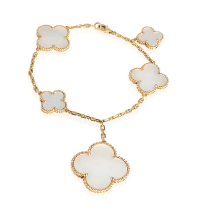 [Auream]MAGIC CLOVER MOP GOLD BRACELET 5 MOTIFS
