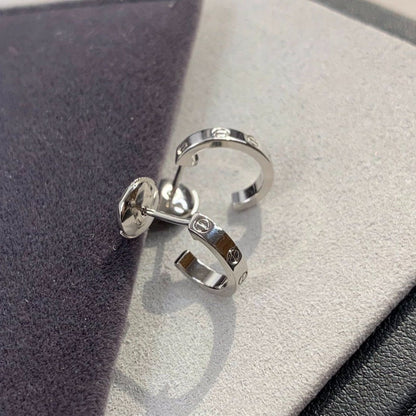 [Auream]LOVE EARRINGS 2.65MM SILVER