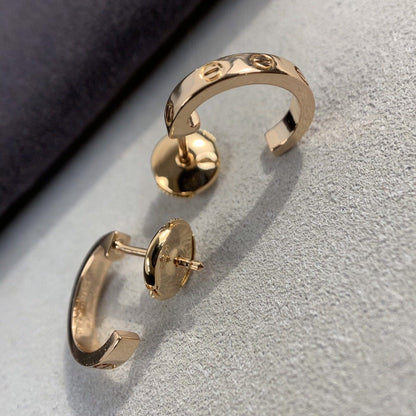[Auream]LOVE EARRINGS 2.65MM PINK GOLD