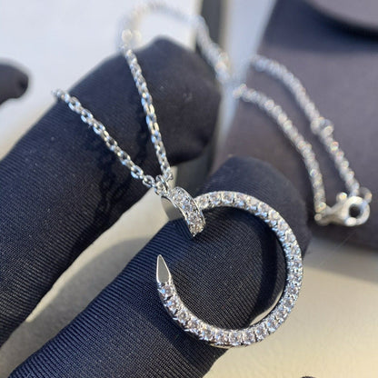 [Auream]JUSTE NECKLACE SILVER DIAMONDS