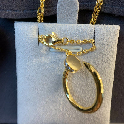 [Auream]JUSTE NECKLACE GOLD DIAMONDS