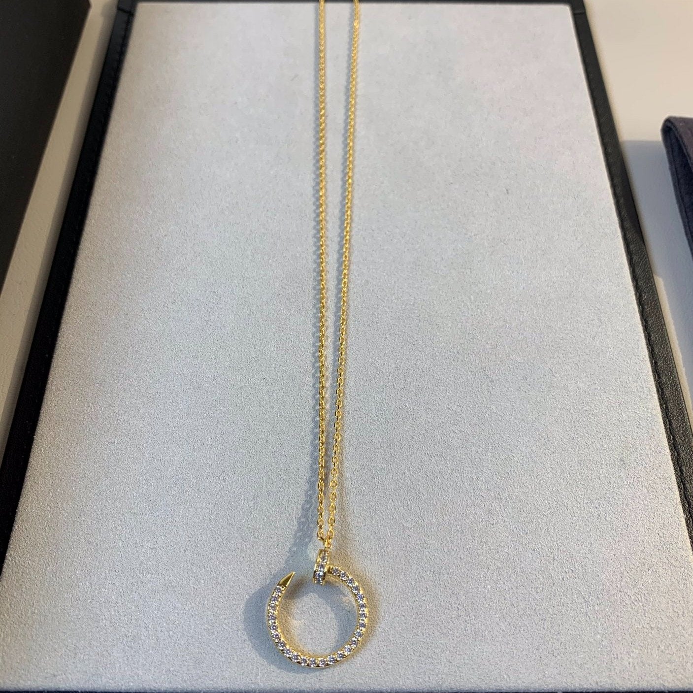 [Auream]JUSTE NECKLACE GOLD DIAMONDS