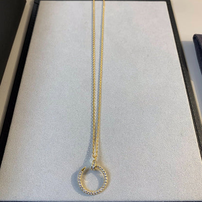 [Auream]JUSTE NECKLACE GOLD DIAMONDS