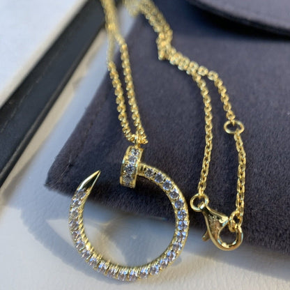 [Auream]JUSTE NECKLACE GOLD DIAMONDS