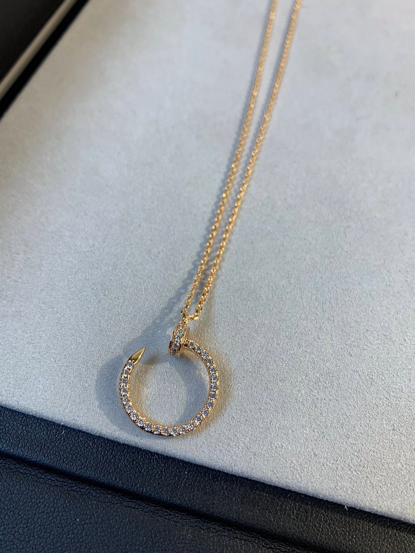 [Auream]JUSTE NECKLACE PINK GOLD DIAMONDS