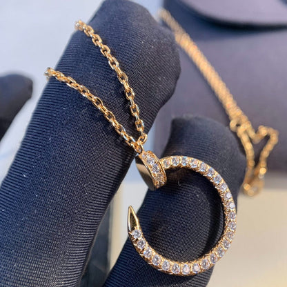 [Auream]JUSTE NECKLACE PINK GOLD DIAMONDS