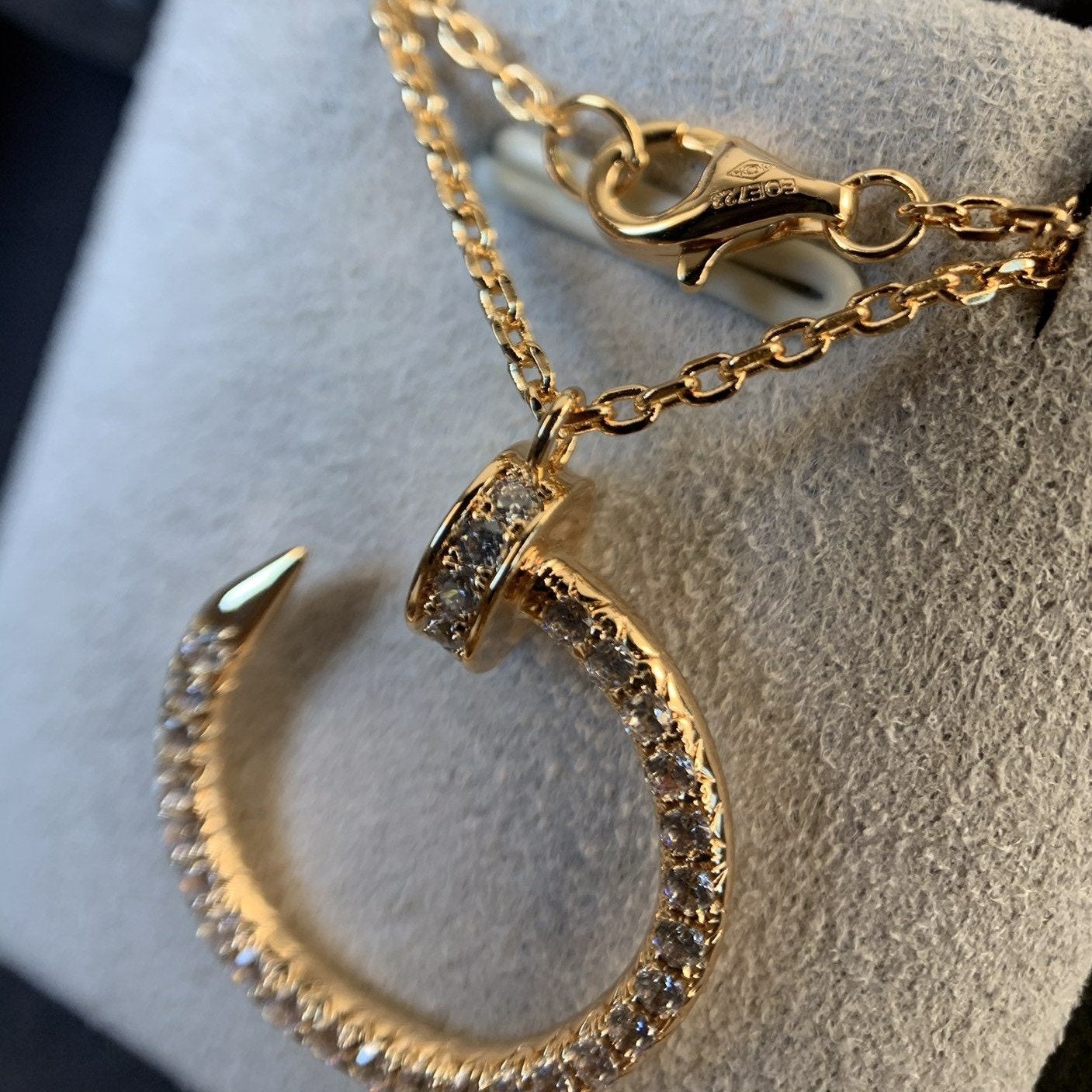 [Auream]JUSTE NECKLACE PINK GOLD DIAMONDS