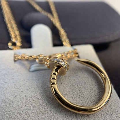 [Auream]JUSTE NECKLACE PINK GOLD DIAMONDS