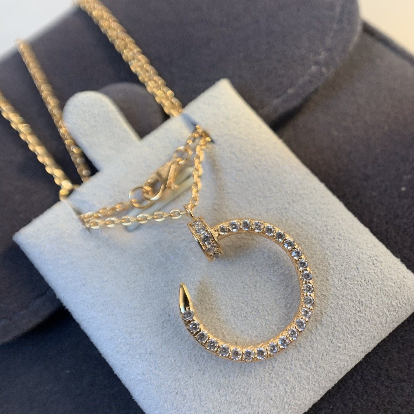 [Auream]JUSTE NECKLACE PINK GOLD DIAMONDS