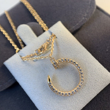 [Auream]JUSTE NECKLACE PINK GOLD DIAMONDS
